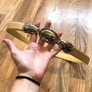 DAME Genuine Snakeskin Belt